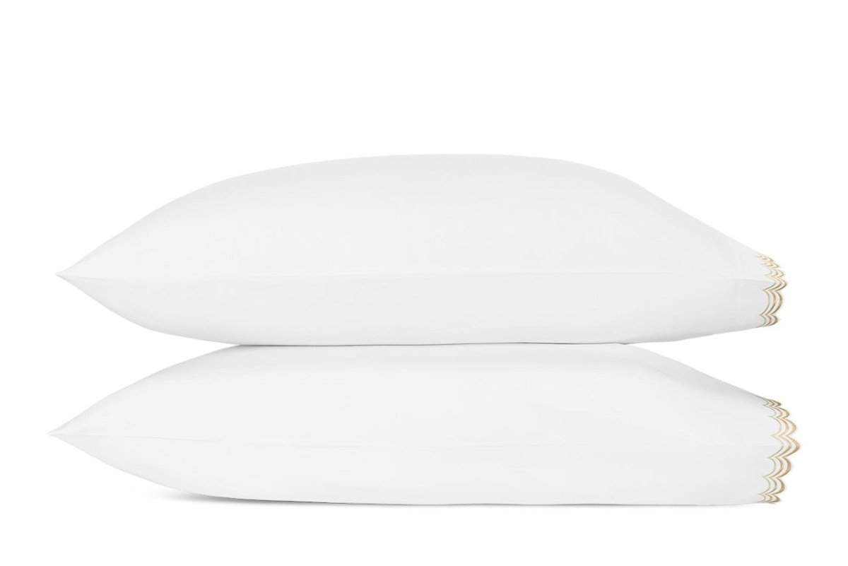 Matouk Stella King Case - Pair 21 x 40 Champagne | Fig Linens and Home