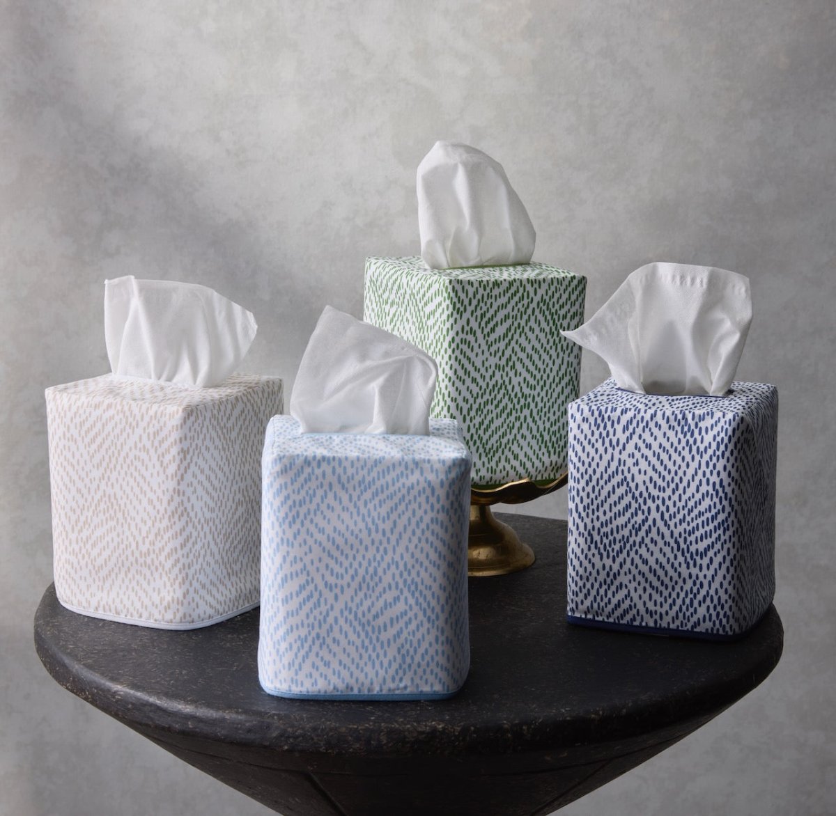 Duma Diamond Tissue Covers | Matouk Schumacher Tissue Box Covers at Fig Linens and Home