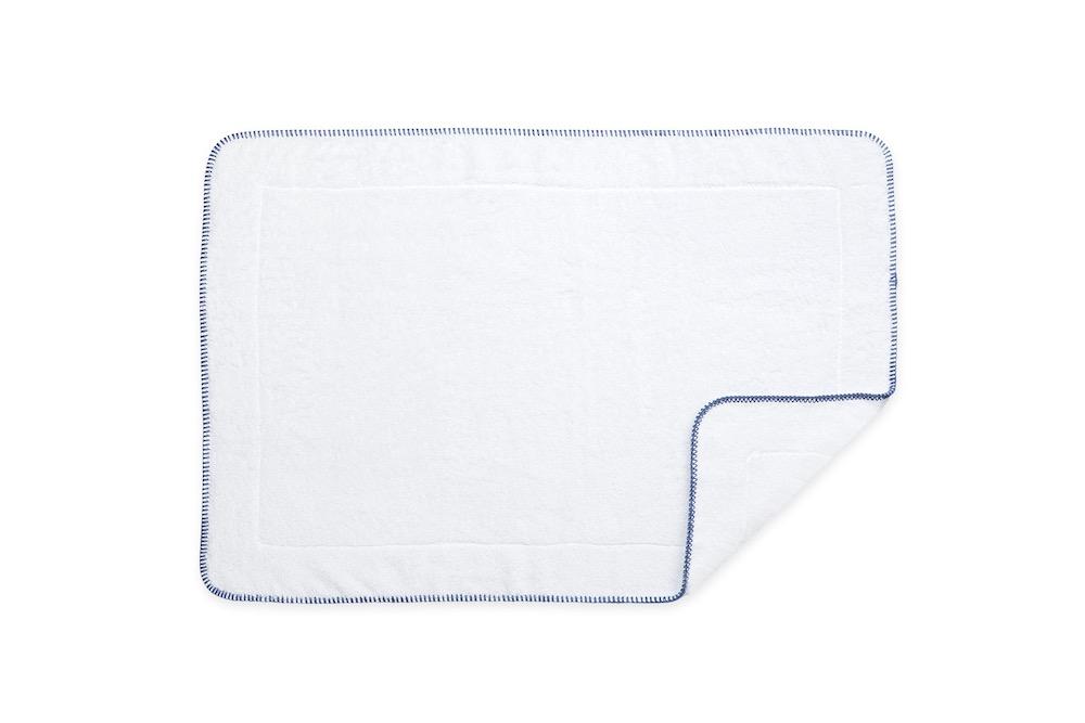 Matouk Whipstitch Periwinkle Tub Mats | Fig Linens and Home