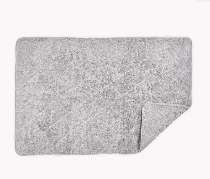 Cairo Quilted Tub Mat by Matouk | Pearl with Pearl Trim