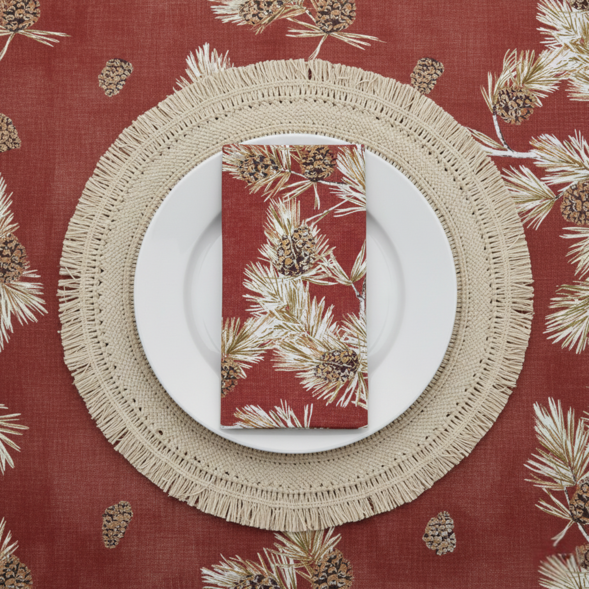 Maui Natural Placemat Detail 2 | Mode Living at Fig Linens and Home