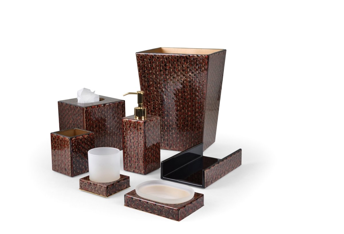 Mike + Ally Bath Accessories Atlantic Bronze Set | Fig Linens and Home Bathroom Accessory Sets