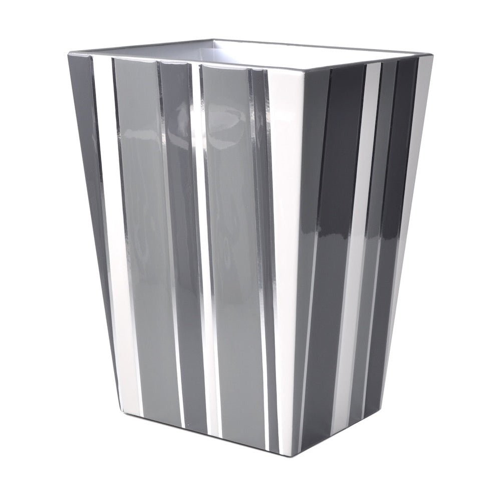 Mike and Ally Catalina Gray Bath Accessories Wastebasket and Liner
