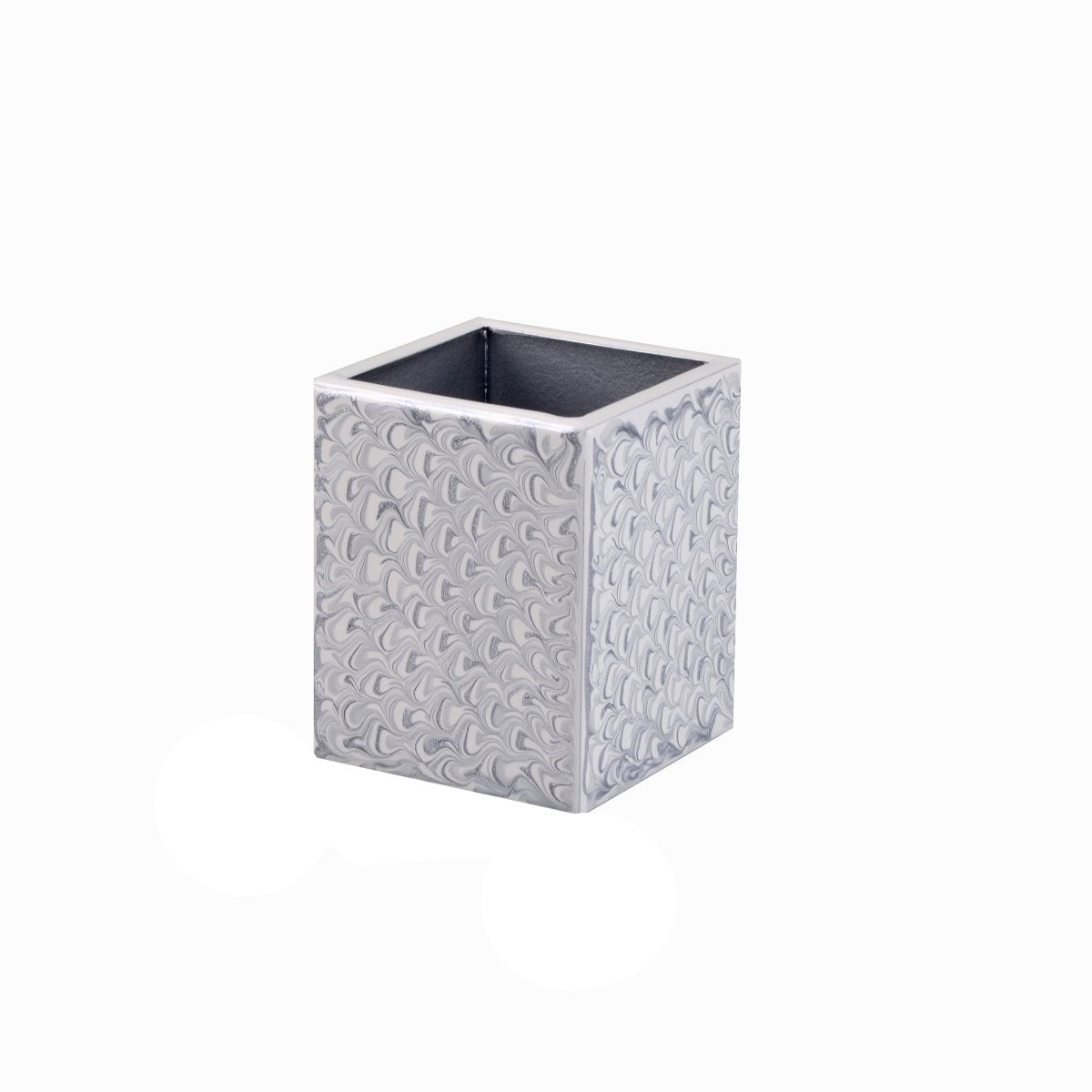 Mike + Ally Bath Atlantic Accessories Brush Cup Gray | Fig Linens and Home Bathroom Accessory Sets