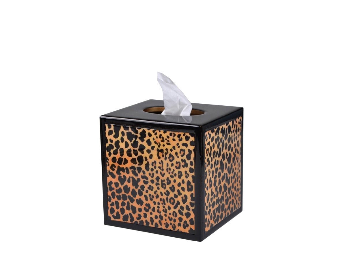 Mike Ally Congo Animal Print Bath Accessories Tissue at Fig Linens and Home
