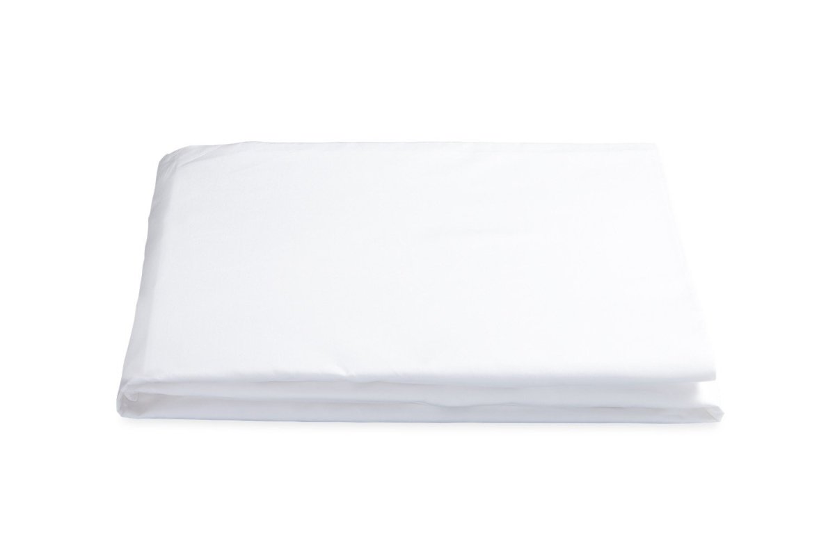 Milano White Fitted Sheets by Matouk | Percale Bedding at Fig Linens