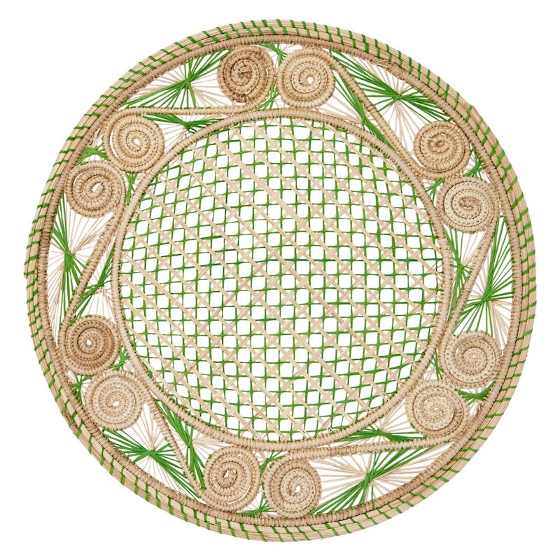 Mode Living Aloha Placemat Apple Green at Fig Linens and Home