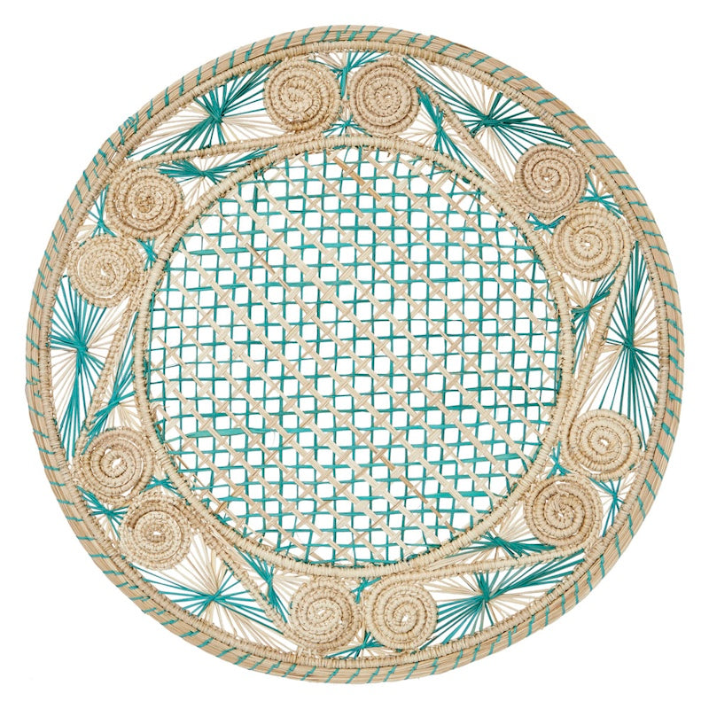 Mode Living Aloha Placemat Green-Teal at Fig Linens and Home