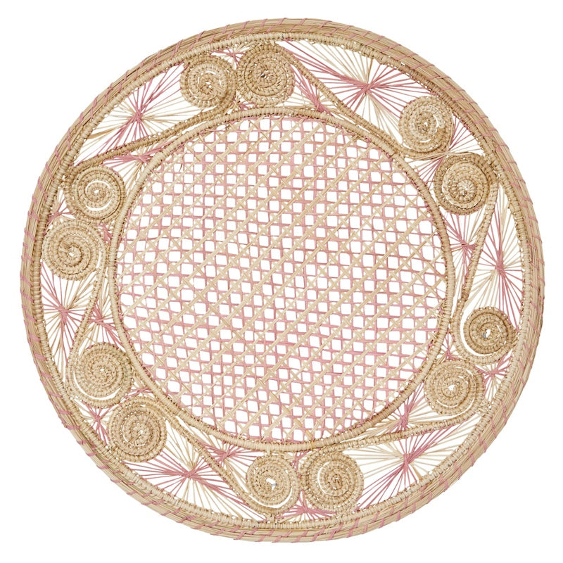 Mode Living Aloha Placemat Soft Pink at Fig Linens and Home