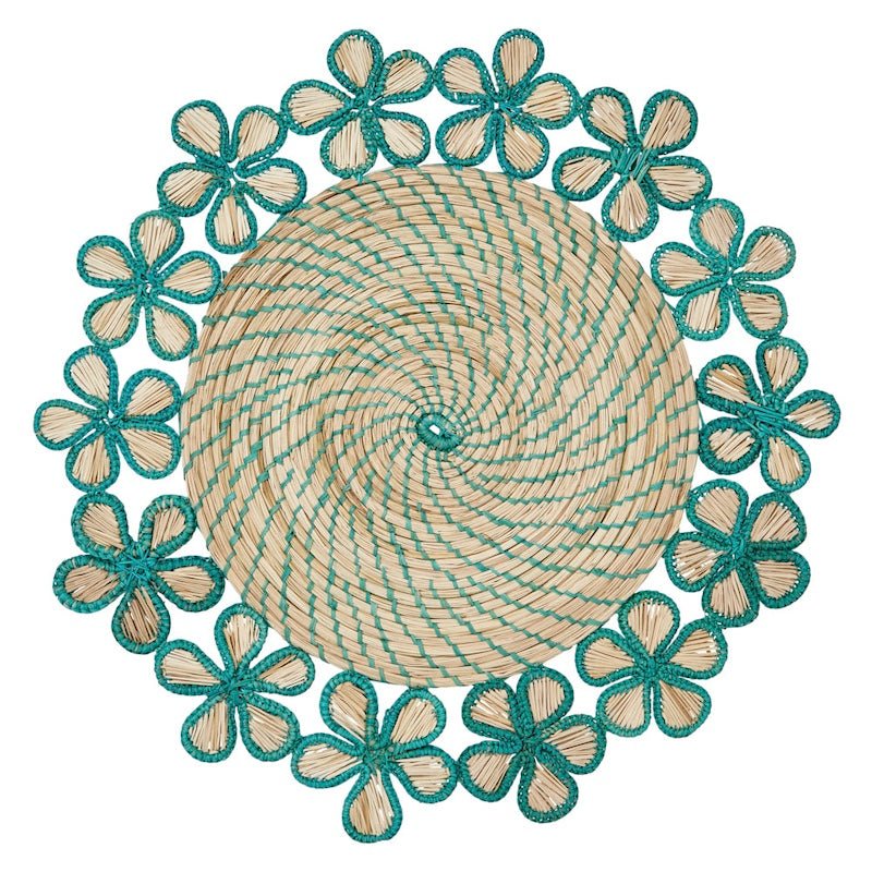 Mode Living Lanai Placemat blue green teal at Fig Linens and Home