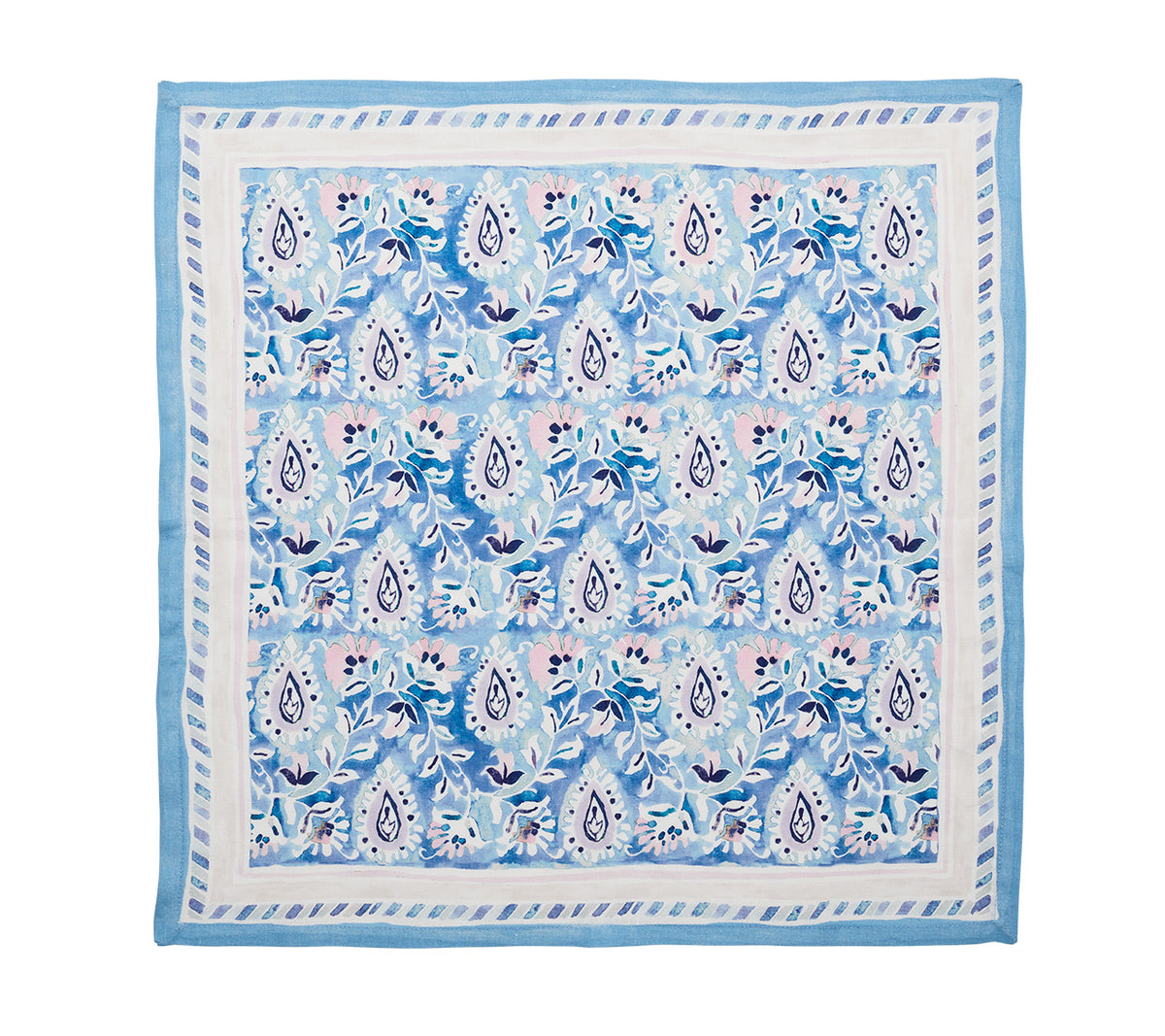Mira Napkin Lilac & Blue by Kim Seybert | Fig Linens and Home - Open View 1