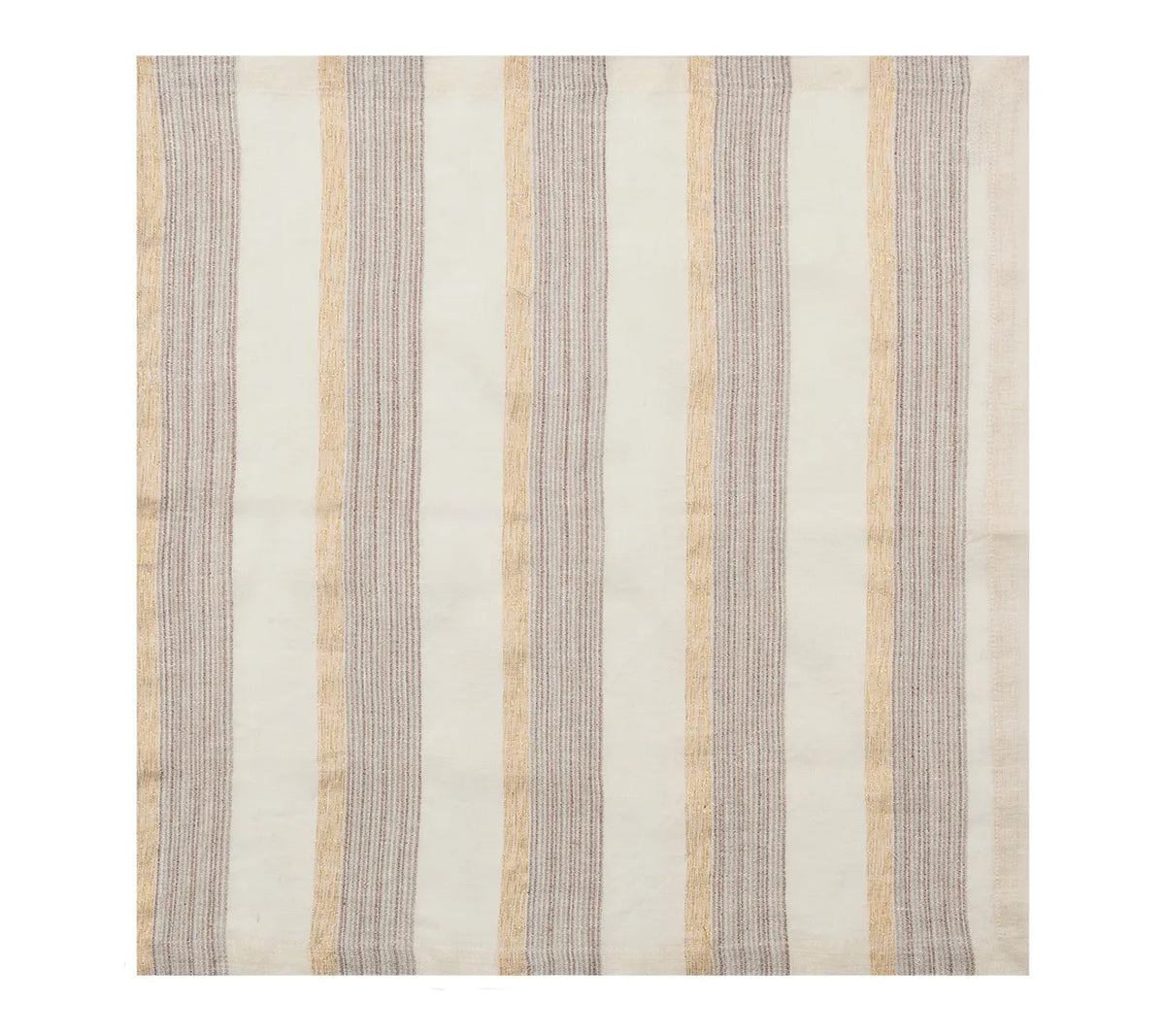 Broad Stripe Gray/White Napkin Detail 4 | Kim Seybert at Fig Linens and Home