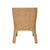 Noelle Basketweave Rattan Dining Chair | Worlds Away Furniture - Reverse of Chair