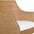 Noelle Basketweave Rattan Dining Chair | Worlds Away Furniture - Angle View of Arm