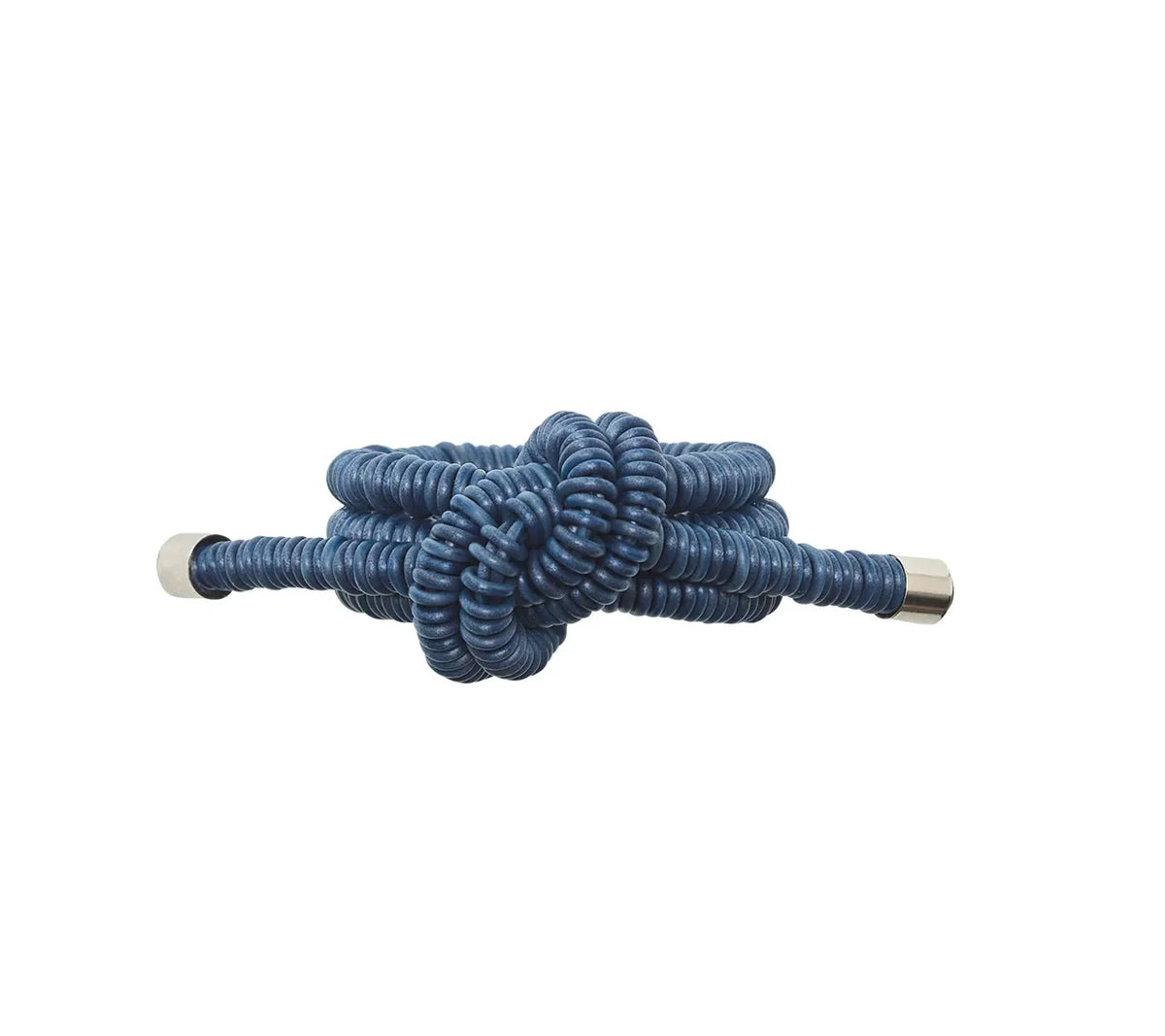 Coil Blue Napkin Ring Detail 3 | Kim Seybert at Fig Linens and Home