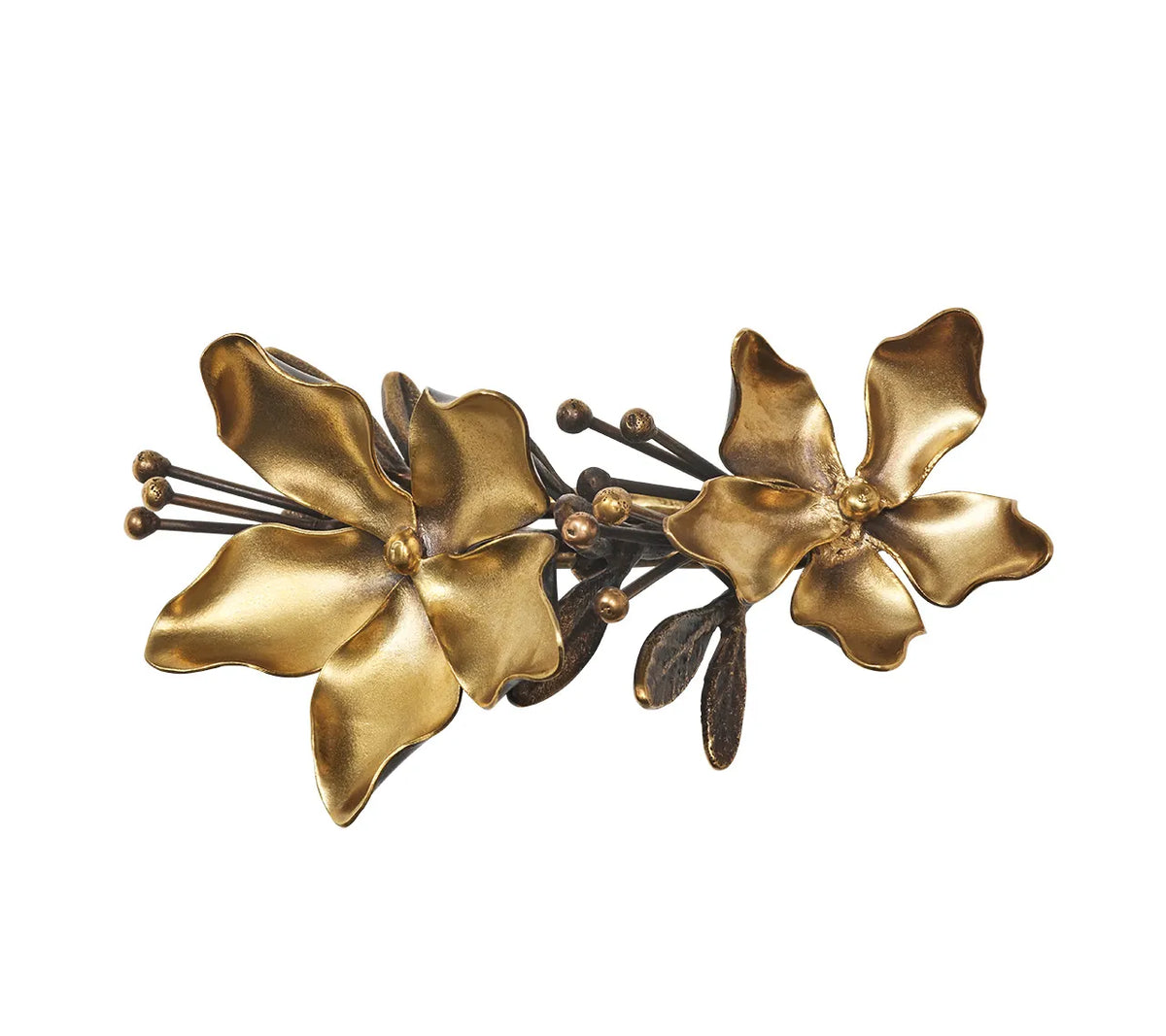 Magnolia Gold/Black Napkin Ring Detail 4 | Kim Seybert at Fig Linens and Home