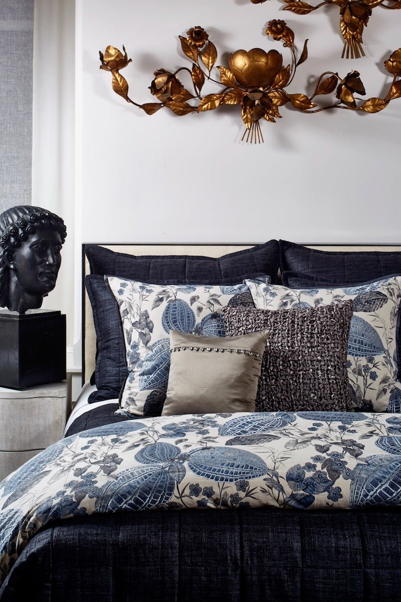 Nature Blue Duvet & Euro Sham by Ann Gish at Fig Linens and Home