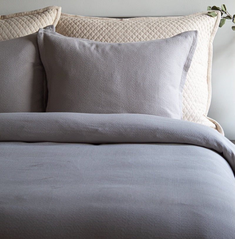 Neo Light Grey Duvet Set by Ann Gish at Fig Linens and Home