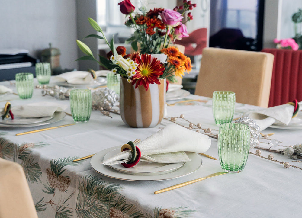 Newbury White Tablecloth | Mode Living at Fig Linens and Home