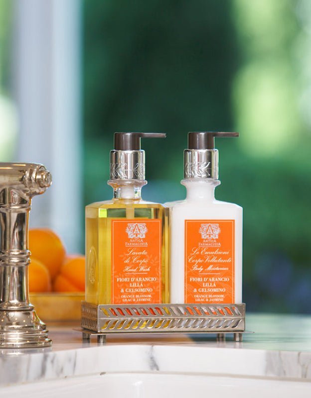 Shown with Soap & Silver Tray - Antica Farmacista Orange Blossom & Lilac Body Moisturizer