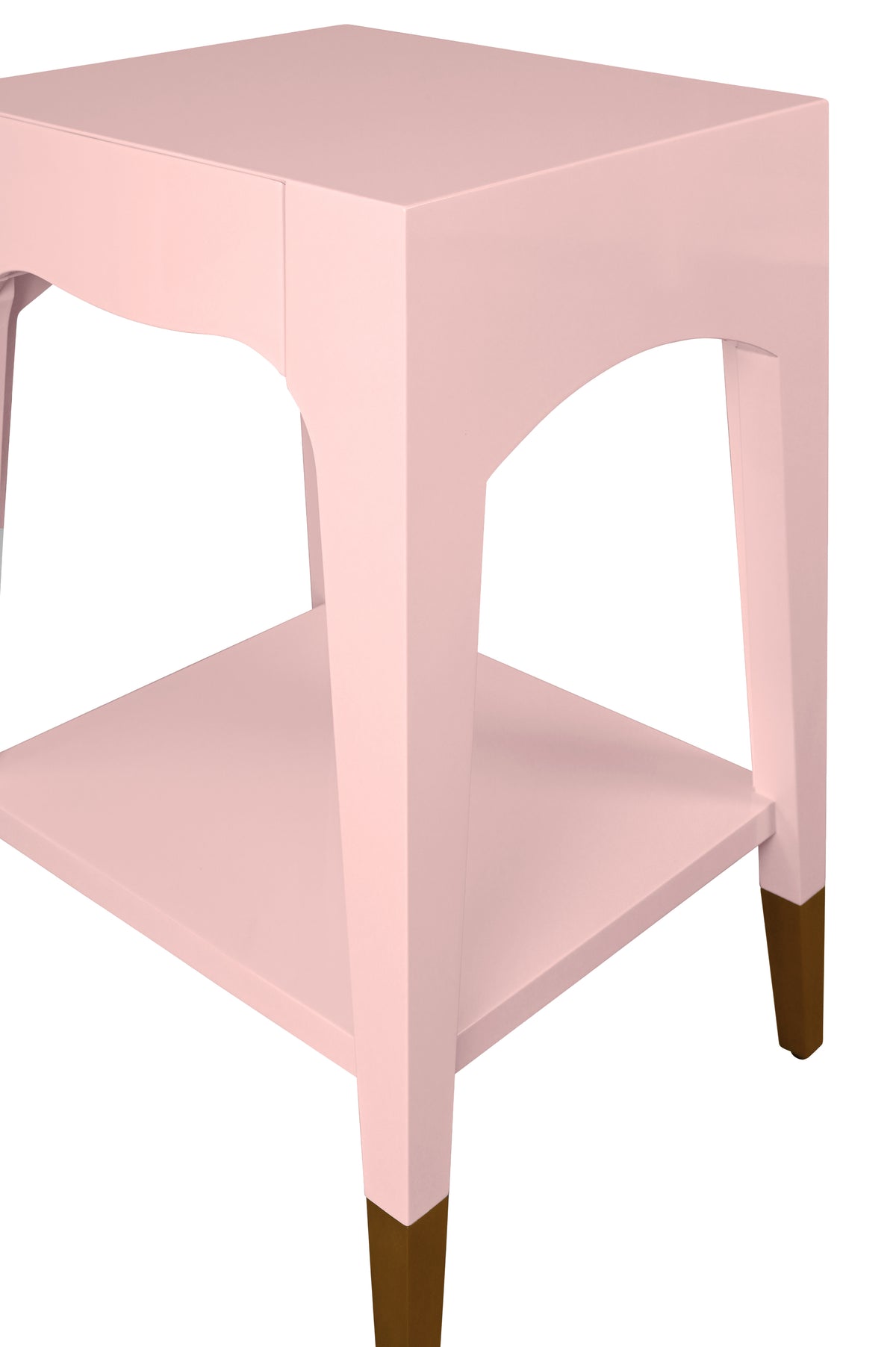Patti Pink Side Table by Worlds Away | Petite End Table Detail View at Fig Linens and Home