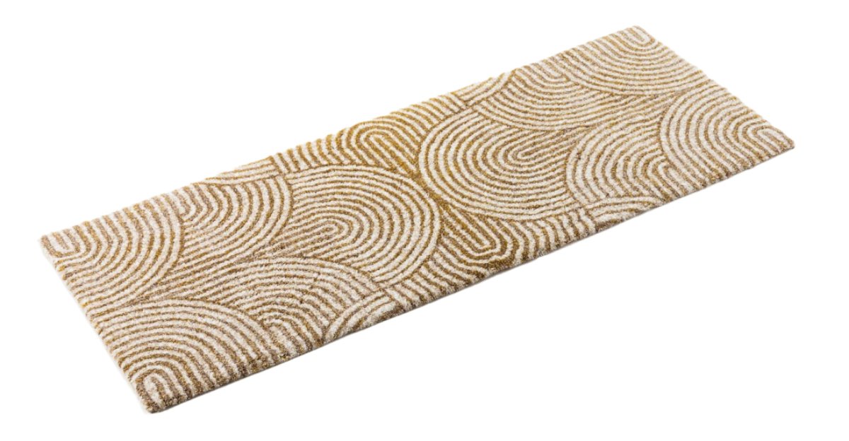 Petal Bath Rug in Linen 770 by Abyss Habidecor - Long Runner Bathroom Rug at Fig Linens and home 4 - 23" x 63"