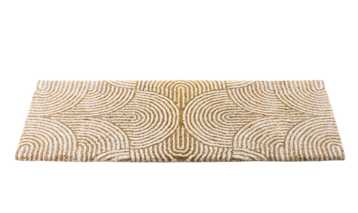 Petal Bath Rug in Linen 770 by Abyss Habidecor - Long Runner Bathroom Rug at Fig Linens and home 3 - 23" x 63"