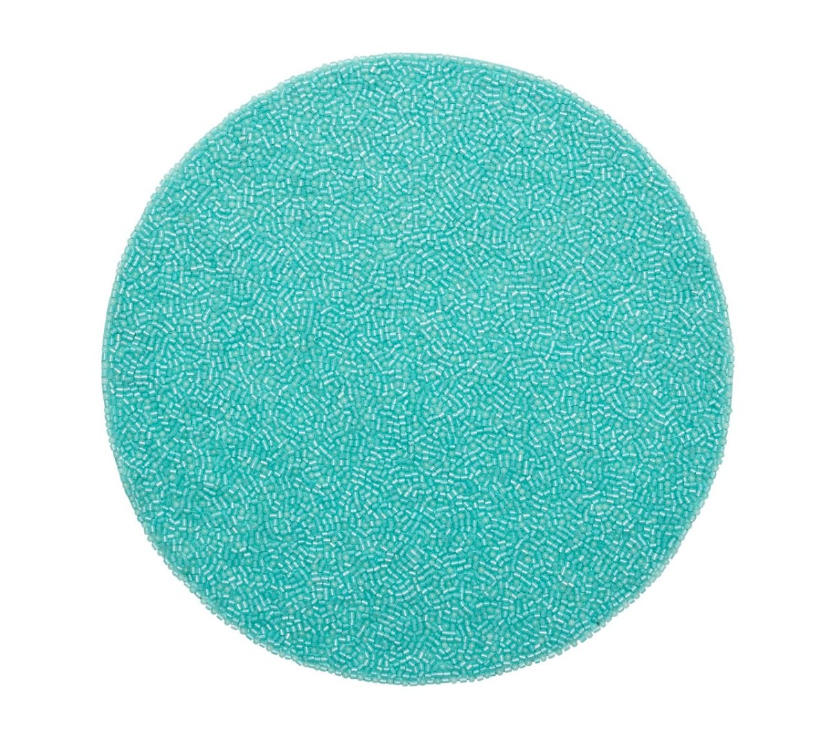 Tuquoise Placemat - Perennial Turquoise Placemats Set of 4 - Kim Seybert at Fig Linens and Home 1