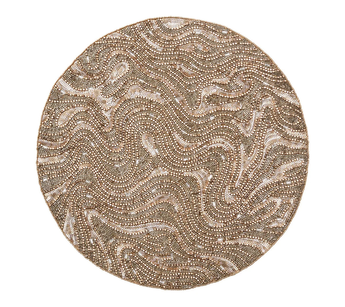 Luster Gold/Silver Placemat | Kim Seybert at Fig Linens and Home