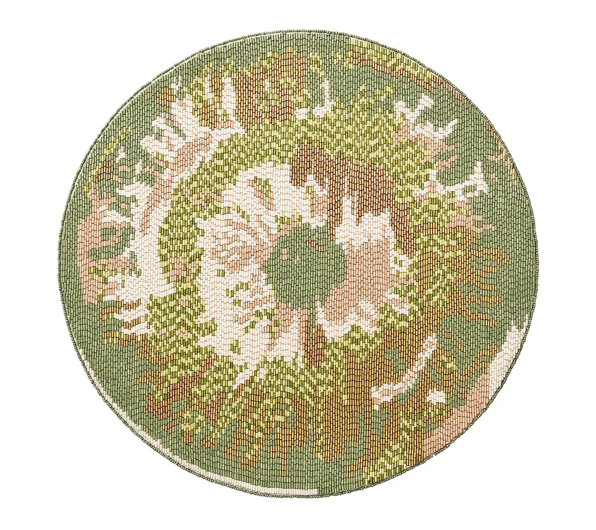 Tapestry Green/Natural Placemat | Kim Seybert at Fig Linens and Home