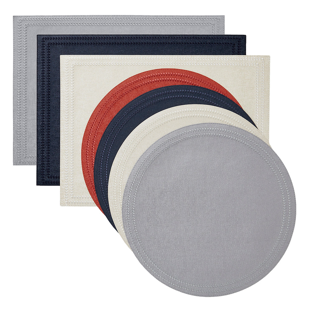 Paloma Red Placemat Lifestyle | Mode Living at Fig Linens and Home