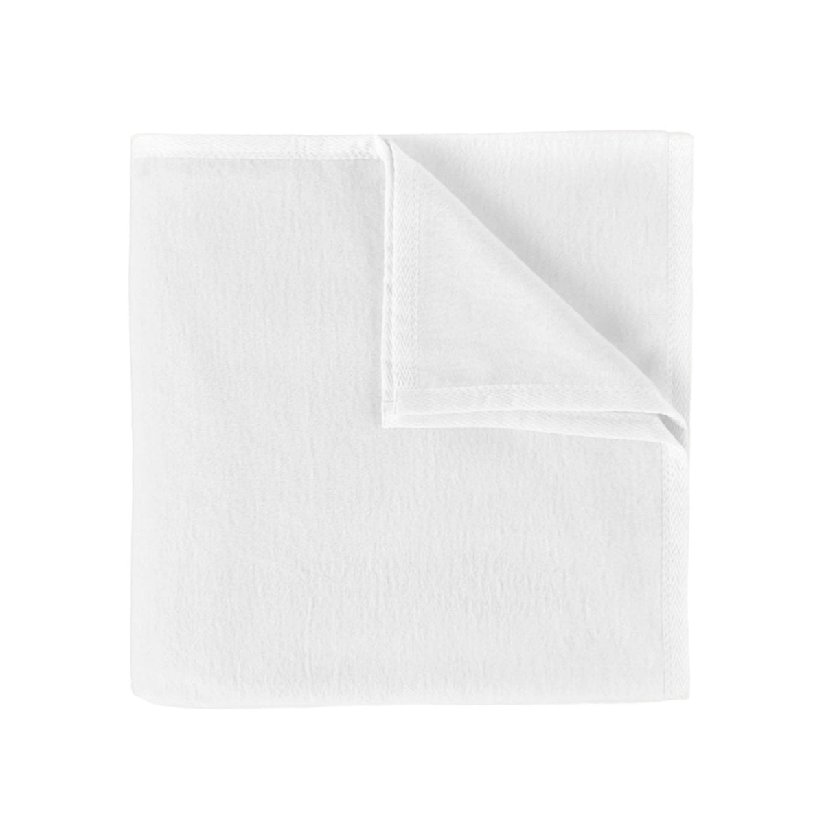 Peacock alley blanket - all seasons white cotton blanket at Fig LInens and Home