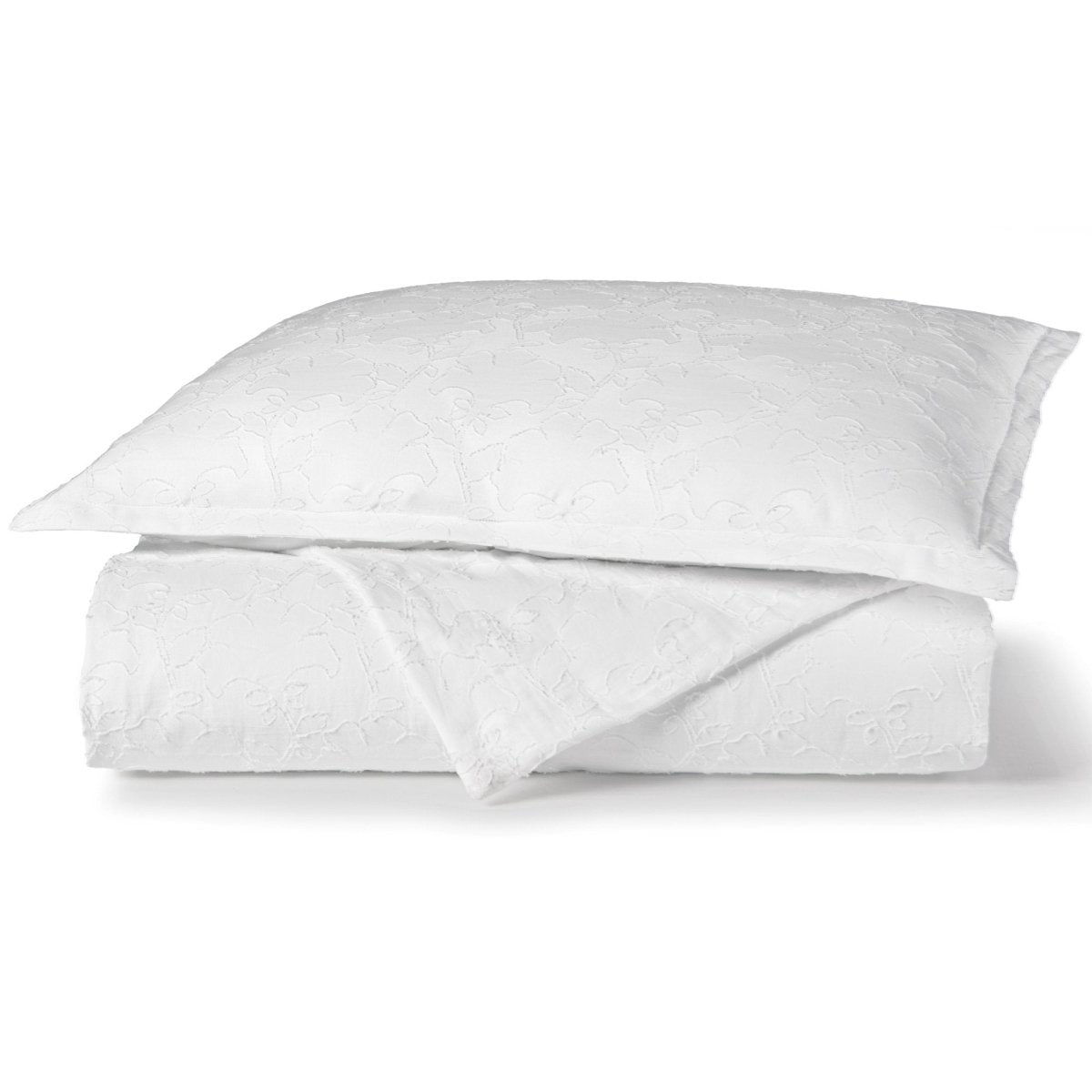 Bettina White Bedding - Peacock Alley at Fig Linens and Home - Duvet Cover