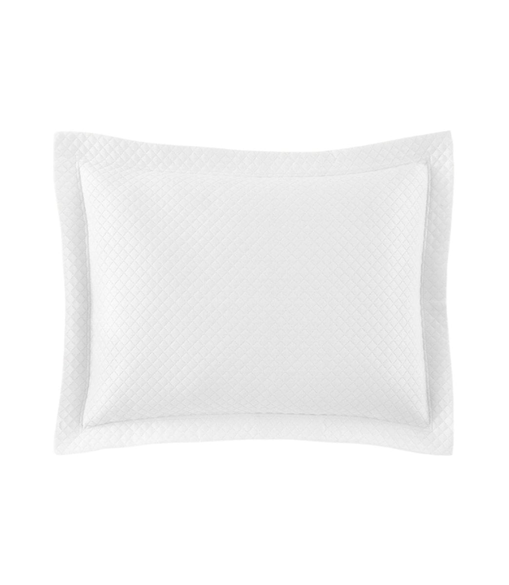 Peacock Alley Oxford White Matelasse Pillow Sham at Fig Linens and Home