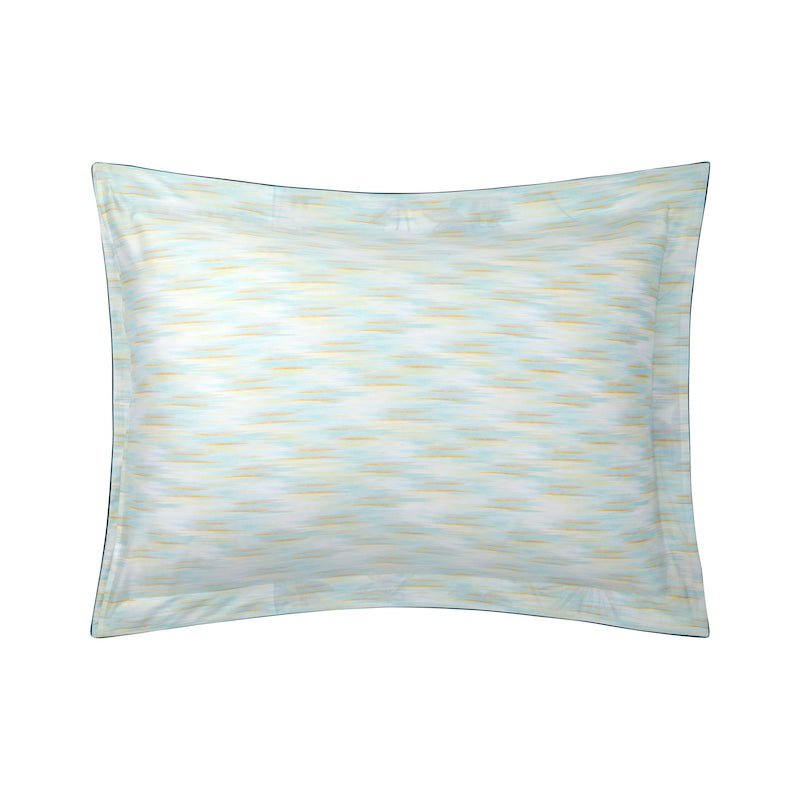 Pillow Sham Reverse - Yves Delorme Tropical Green Bedding - Organic Cotton at Fig Linens and Home