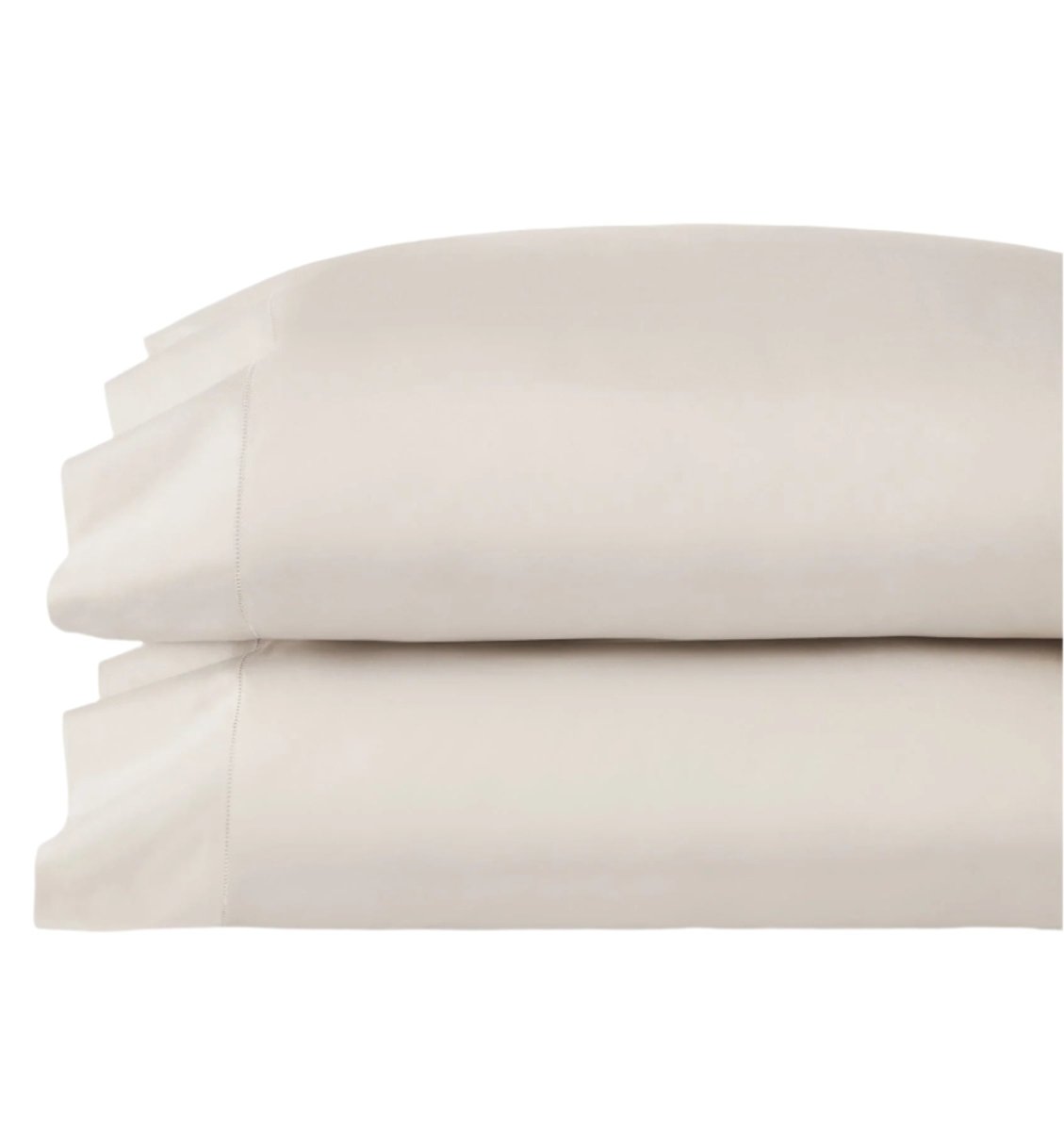 Pillowcases - Sferra Celeste Percale Bedding Bone at Fig Linens and Home