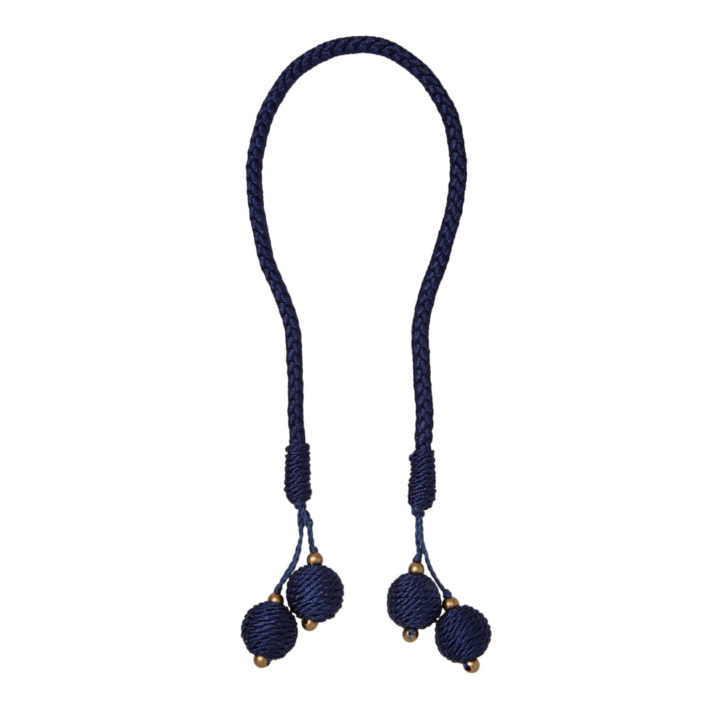 Porto Navy Napkin Ring Detail 3 | Mode Living at Fig Linens and Home
