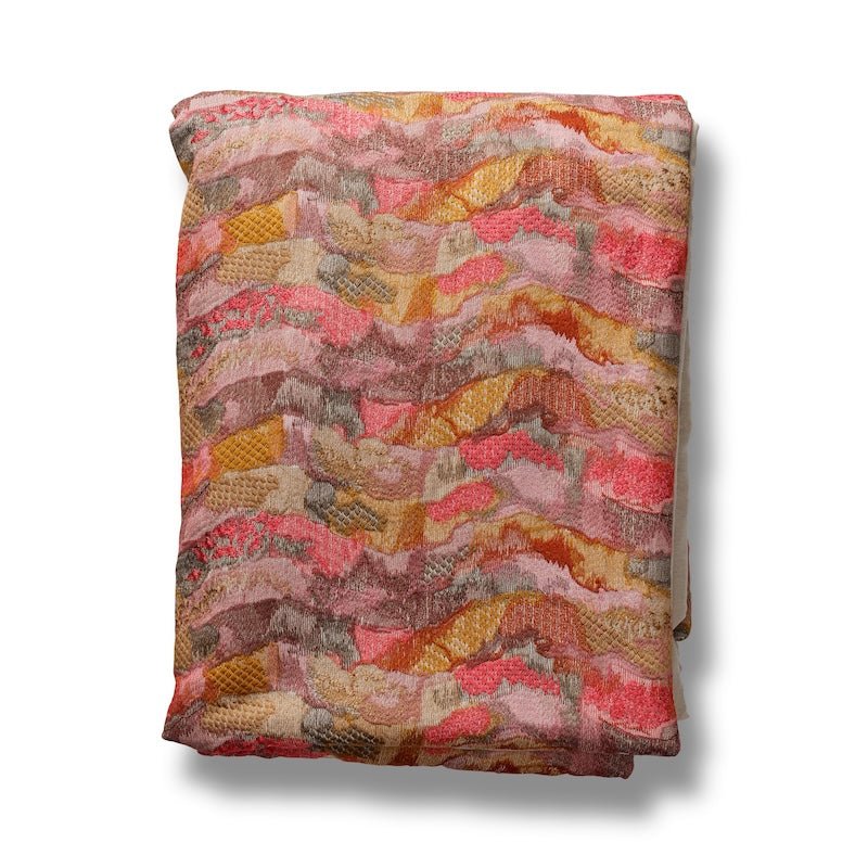 Folded Sunset Positano Throw by Ann Gish at Fig Linens and Home