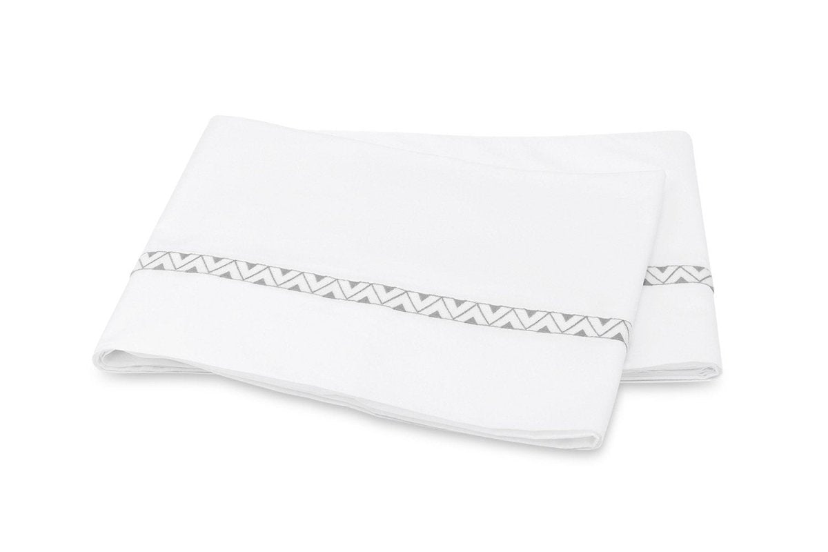 Prado Nickel Flat Sheet | Matouk Schumacher at Fig Linens