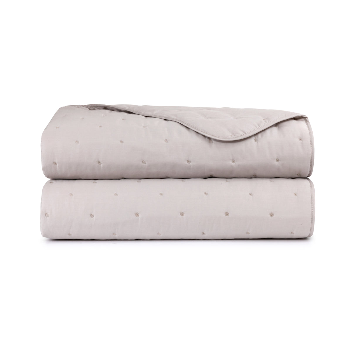 Triomphe Loutre Quilted Coverlet by Yves Delorme