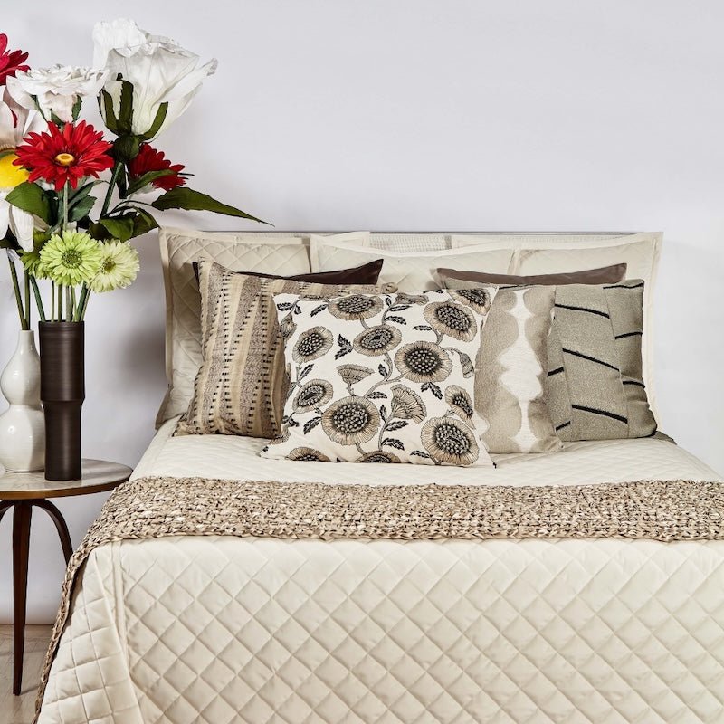 Ivory Velvet Coverlet Set by Ann Gish at Fig Linens and Home