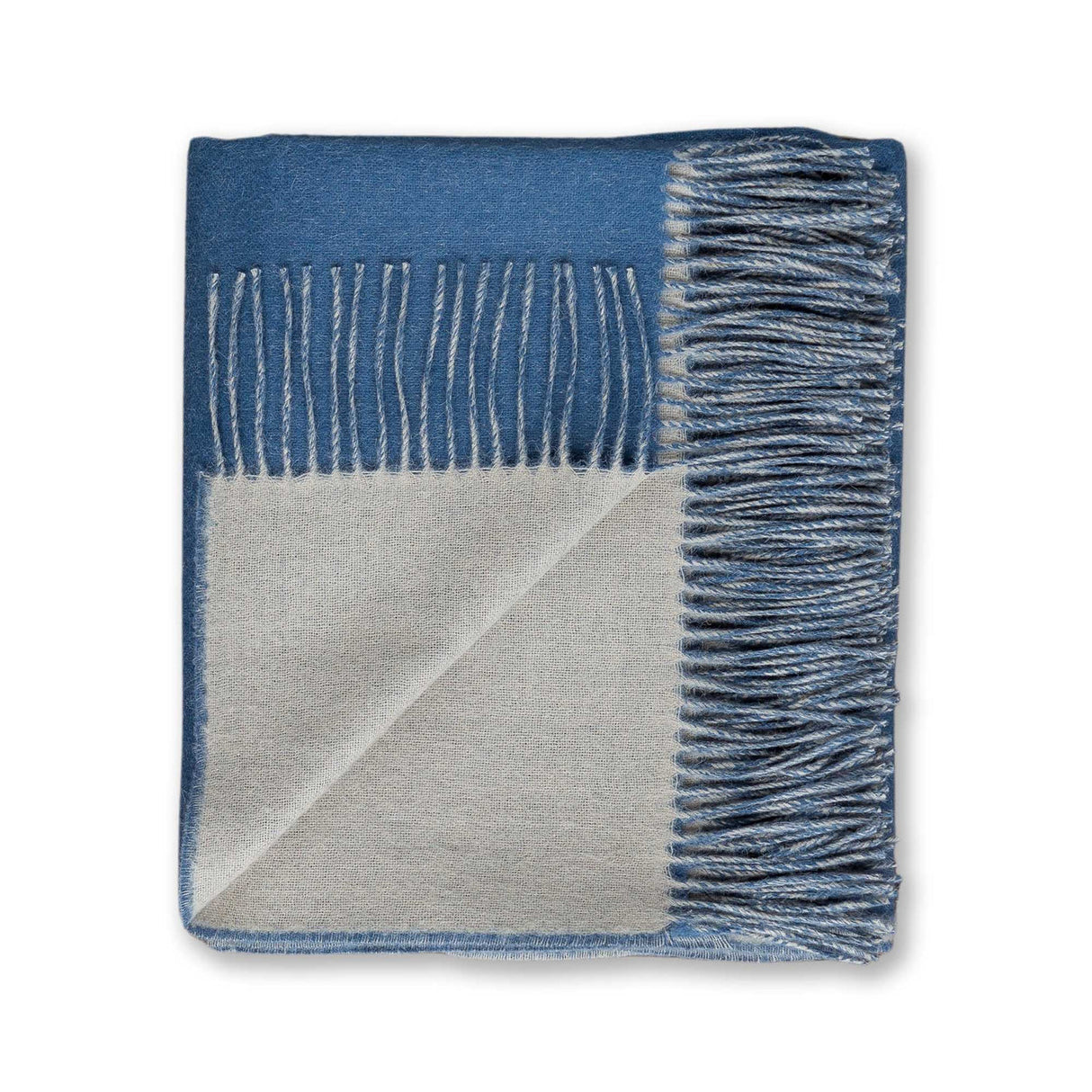 Reversible Throw Light Taupe and English Manor by Alicia Adams Alpaca at Fig Linens and Home