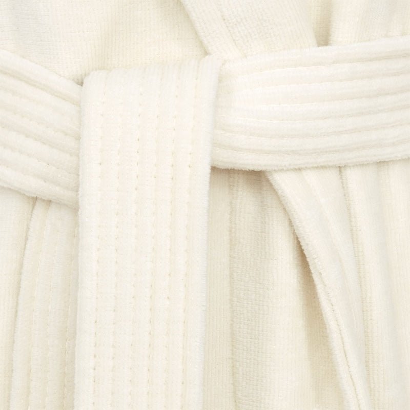 Robe - detail of Belt closure - Almond Flowers Women's Bath Robes - Hugo Boss Home by Yves Delorme