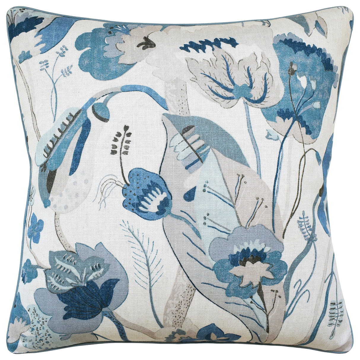 Ryan Studio California Denim & Linen Pillow at Fig Linens and Home | Kravet GP and J Baker Fabric