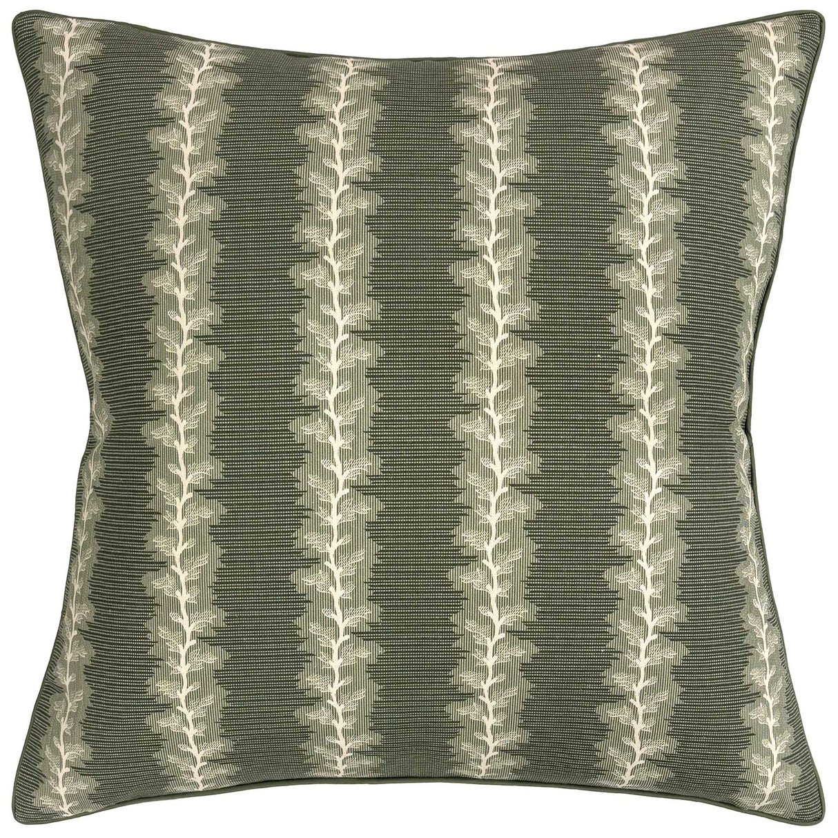 French Stripe Green Decorative Pillow by Ryan Studio at Fig Linens and Home