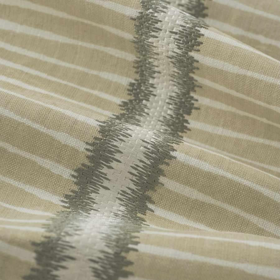 Fabric Swatch Throw Pillow - Frenzy Stripe Tumbleweed Throw Pillow - Ryan Studio Stroheim Fabric