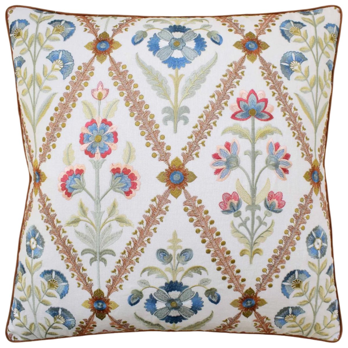 Perrycroft Coral Decorative Pillows by Ryan Studio - GPandJBaker Fabric - Fig Linens and Home 1