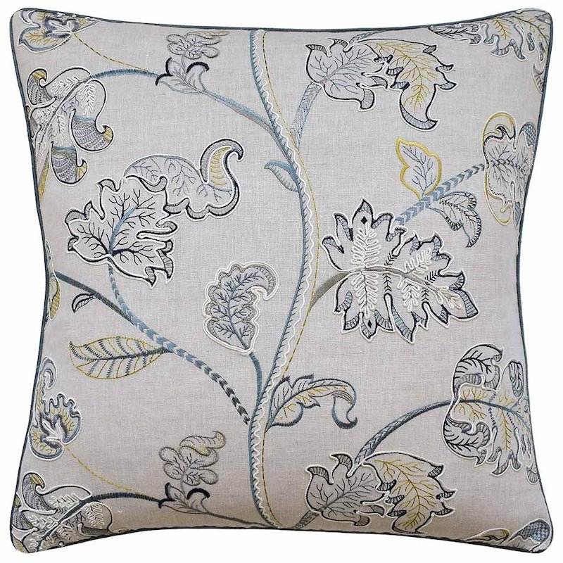 Alderwood Soft Blue Throw Pillow - Ryan Studio Decorative Cushion of GP&amp;J Baker Fabric from Kravet