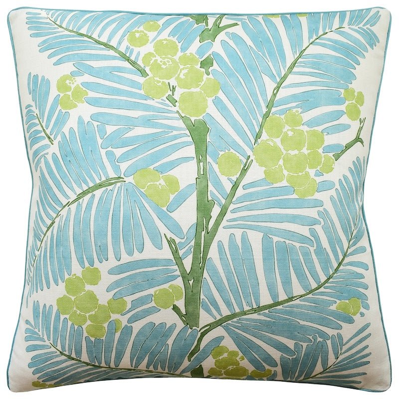 Ryan Studio Throw Pillow - Palmar Print Lake in Brunschig & Fils Fabric