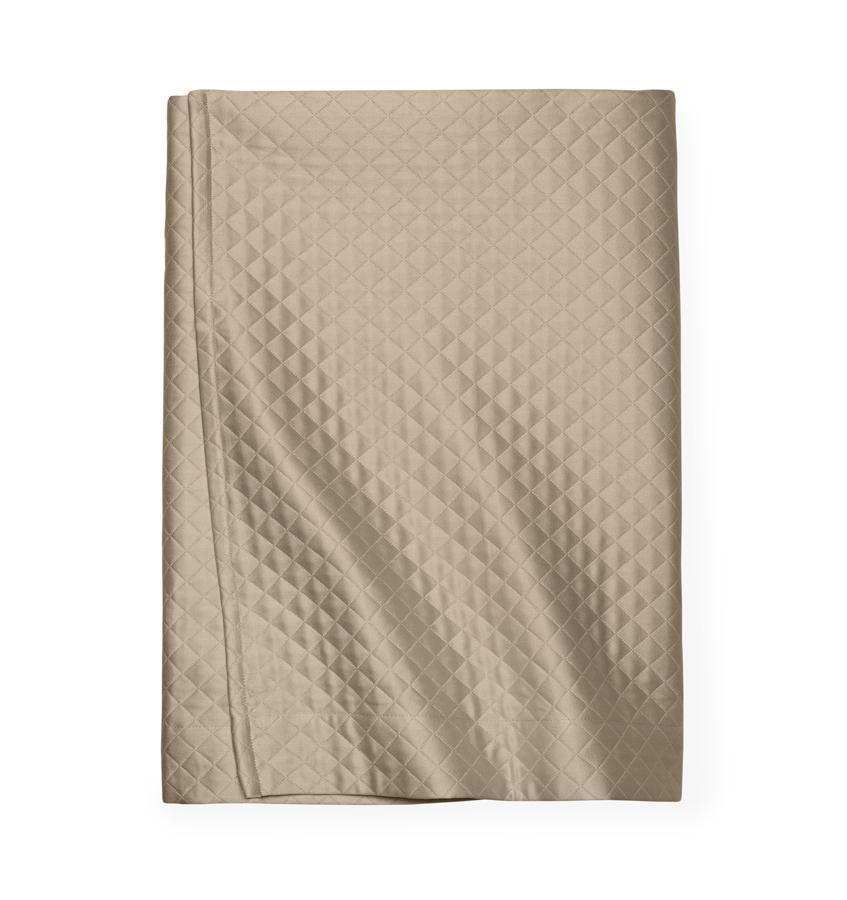 Sferra Bari Taupe Bed Skirt by Sferra - Twin Bed Skirt 39" x 75" x 21" Taupe at FIG LINENS AND HOME - 1